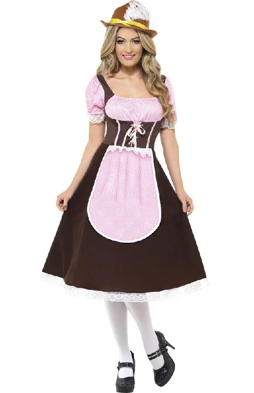 Tavern Maid Womens Oktoberfest Fancy Dress Costume Tunics Luxurious premium