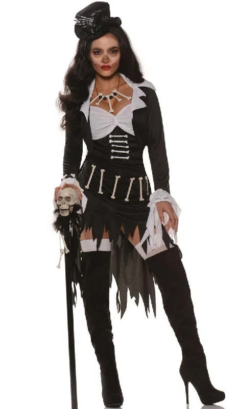 Voodoo Queen Womens Halloween Fancy Dress Costume Turtleneck Neckline Stylish