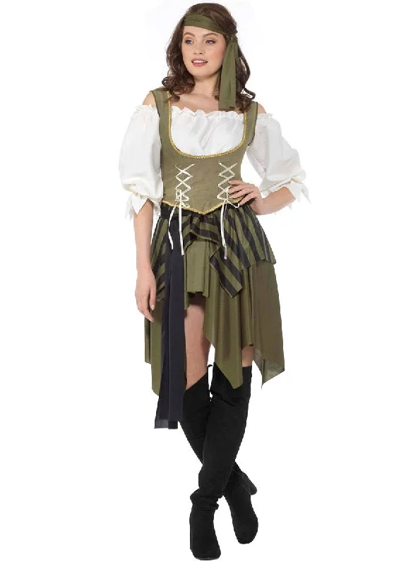 Swashbuckling Pirate Womens Dress Up Costume Tunics Recommended stylist