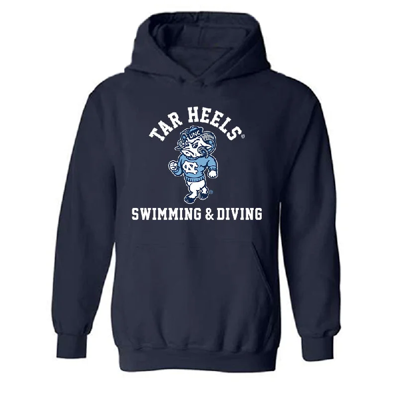 UNC - NCAA Women's Swimming & Diving : Skyler Smith - Classic Shersey Hooded Sweatshirt Hoodie with Hem Ribbing Snug Secure