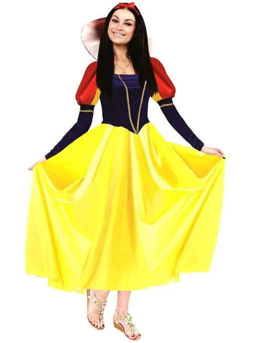 Snow White Princess Womens Dress Up Costume Tunics Running lightweight
