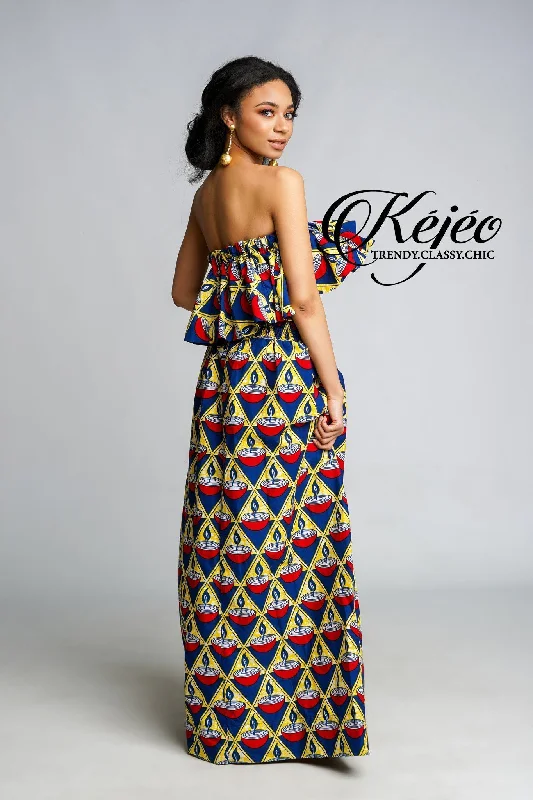 ESSE African Print Dress Tunics Sophisticated sleek