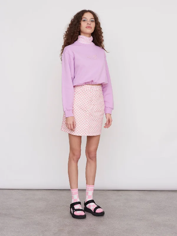 Lazy Oaf Checkers Mini Skirt spandex blend skirt