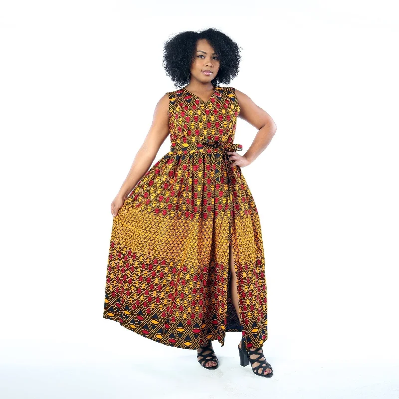 ALIDA African Print Women's dress Tunics Stylish elegant