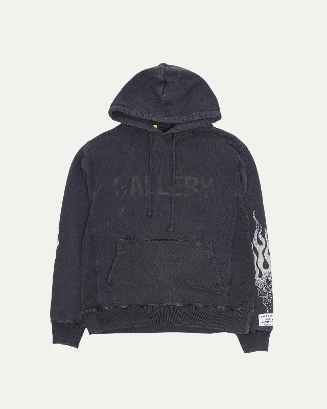 Flames Hoodie Hoodie with Drawstring Waist Adjustable Fitted