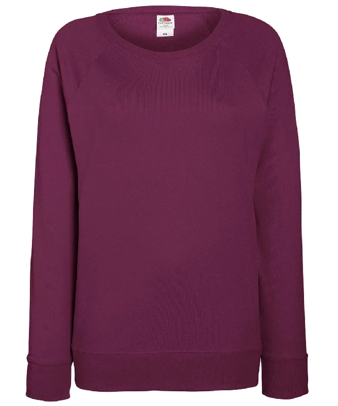 Burgundy - Women's lightweight raglan sweatshirt Hoodie with Velcro Closure Adjustable Secure Burgundy - Women's lightweight raglan sweatshirt Hoodie with Velcro Closure Adjustable Secure