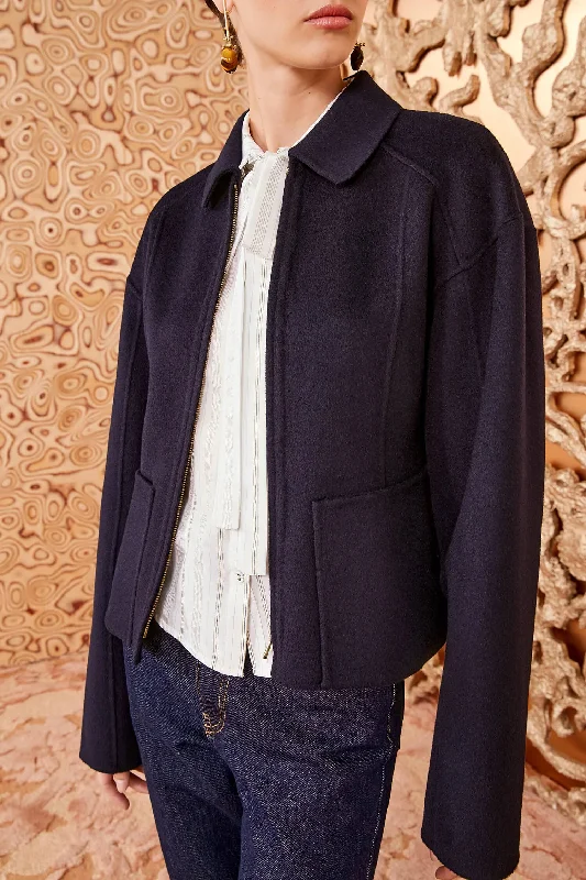 Ulla Johnson - Carina Jacket in Midnight Elasticated Jacket Padded Jacket Insulated Jacket Ulla Johnson - Carina Jacket in Midnight Elasticated Jacket Padded Jacket Insulated Jacket
