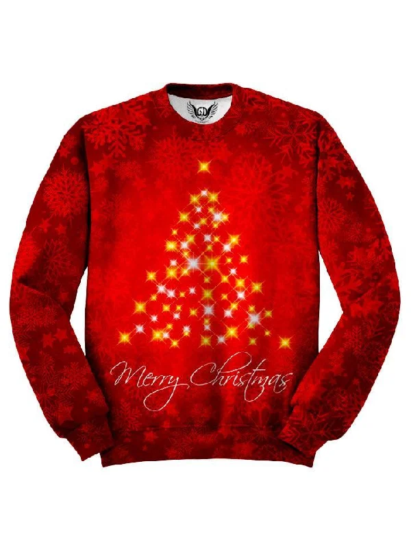 Merry Christmas Sweater Print Jacquard Patchwork