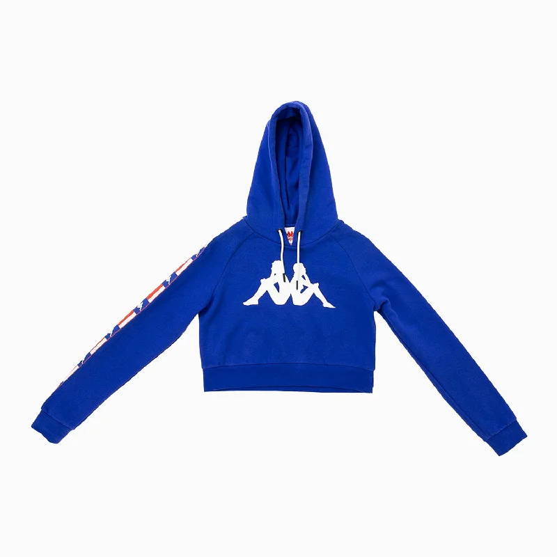 Women's Authentic La Berry Cropped Hoodie Hoodie with Contrast Stitching Detailed Premium Women's Authentic La Berry Cropped Hoodie Hoodie with Contrast Stitching Detailed Premium