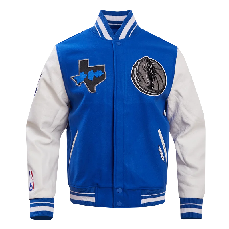 CHAMARRA NBA DALLAS MAVERICKS CHEST RIB WOOL VARSITY JACKET Notch Collar Jacket Peter Pan Collar Jacket Cowl Neck Jacket CHAMARRA NBA DALLAS MAVERICKS CHEST RIB WOOL VARSITY JACKET Notch Collar Jacket Peter Pan Collar Jacket Cowl Neck Jacket
