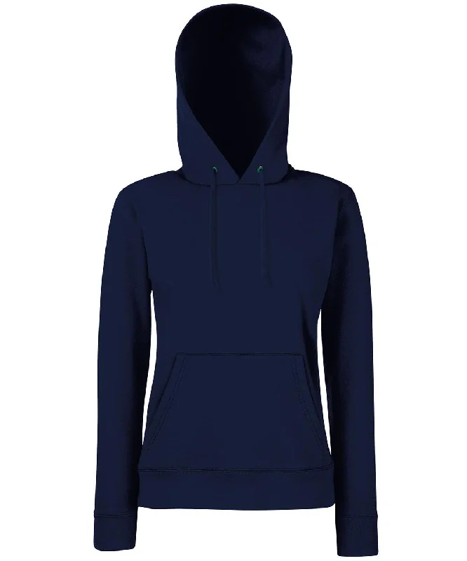 Deep Navy - Women's Classic 80/20 hooded sweatshirt Hoodie with Mock Neck Collared Structured Deep Navy - Women's Classic 80/20 hooded sweatshirt Hoodie with Mock Neck Collared Structured