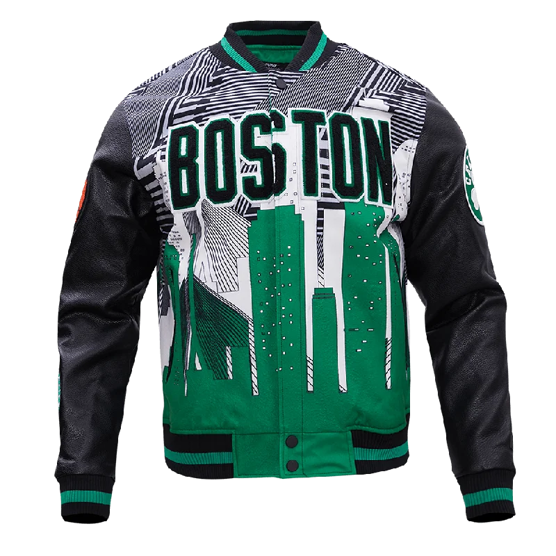 CHAMARRA NBA BOSTON CELTICS REMIX VARSITY JACKET Toggled Jacket Drawstring Jacket Belted Jacket CHAMARRA NBA BOSTON CELTICS REMIX VARSITY JACKET Toggled Jacket Drawstring Jacket Belted Jacket