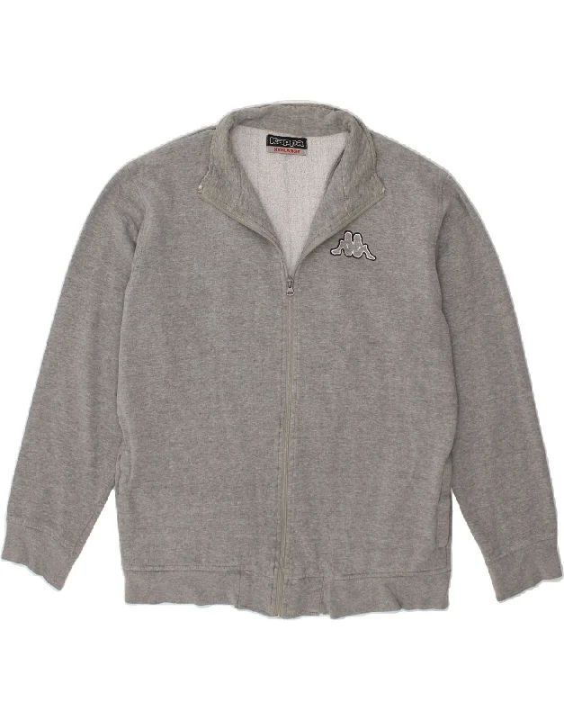 KAPPA Womens Tracksuit Top Jacket UK 22 3XL Grey Cotton Ribbed Jacket Pleated Jacket Ruffled Jacket KAPPA Womens Tracksuit Top Jacket UK 22 3XL Grey Cotton Ribbed Jacket Pleated Jacket Ruffled Jacket