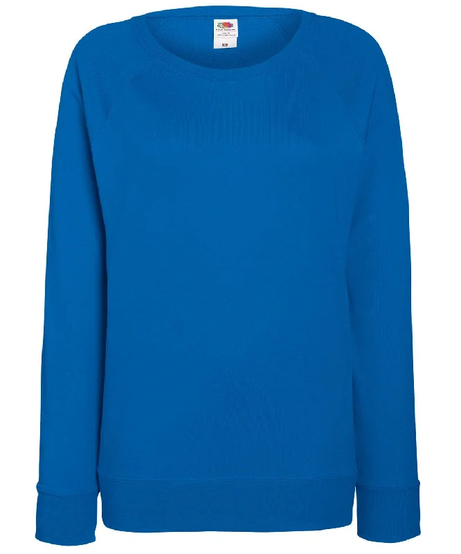 Royal Blue - Women's lightweight raglan sweatshirt Hoodie with Hidden Zipper Minimalist Clean Royal Blue - Women's lightweight raglan sweatshirt Hoodie with Hidden Zipper Minimalist Clean