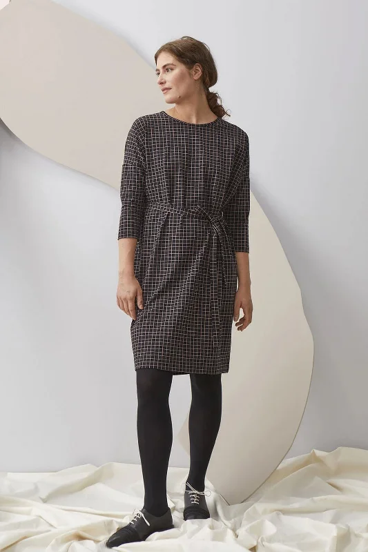 Papu Cubic Dress Tiny Grid