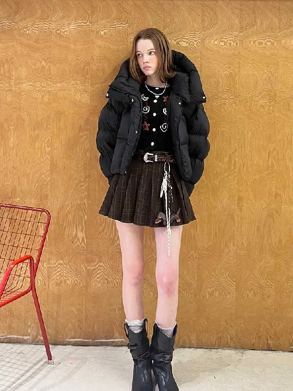 Fluffy hooded down jacket【s0000010806】 Oversized Jacket Tailored Jacket Straight Jacket Fluffy hooded down jacket【s0000010806】 Oversized Jacket Tailored Jacket Straight Jacket
