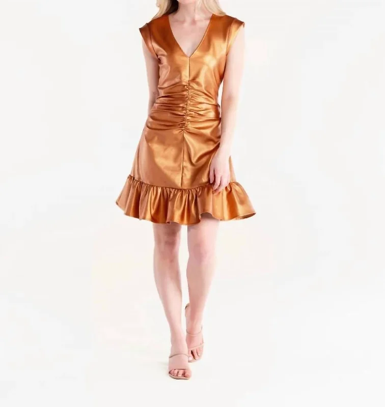 Danielle Dress In Copper