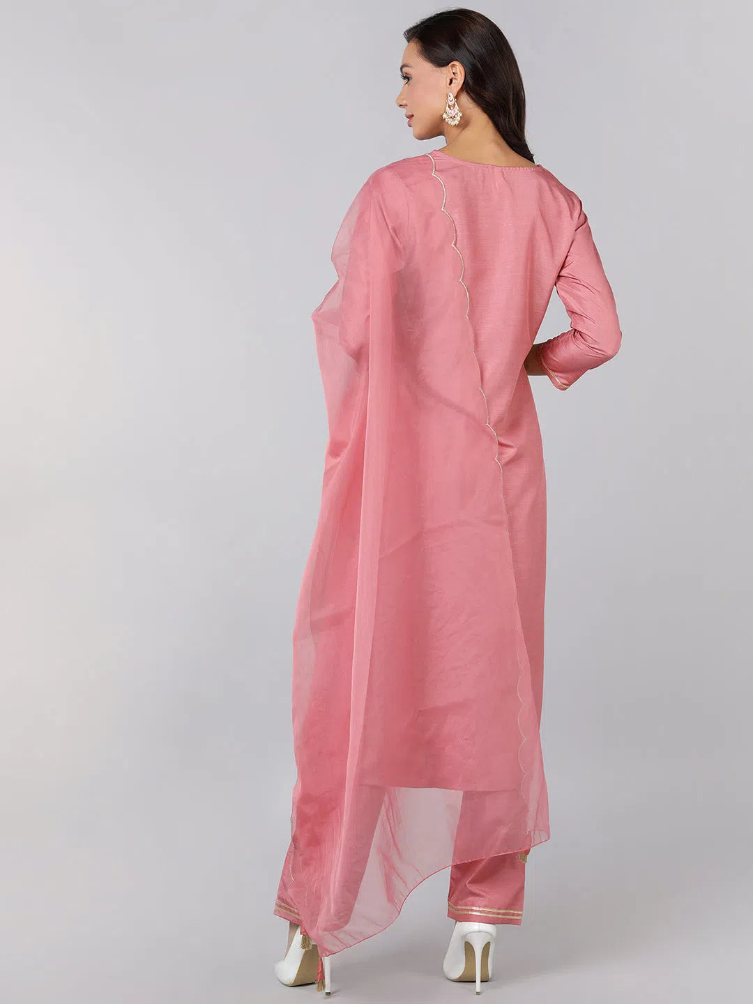 Ahika Poly Silk Embroidered Kurta Trousers Dupatta-PKSKD1331_S Trousers Chinos Classic