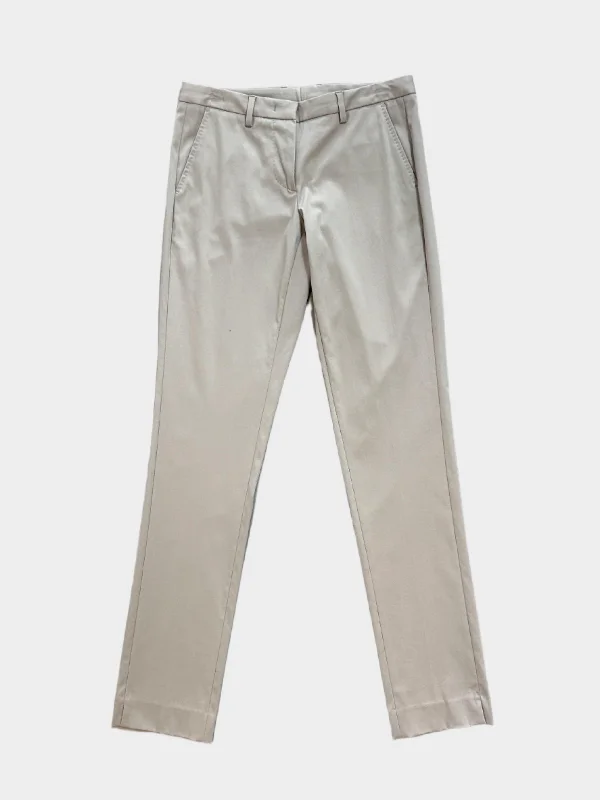 Classic Beige Trousers Trousers Fall Fleece