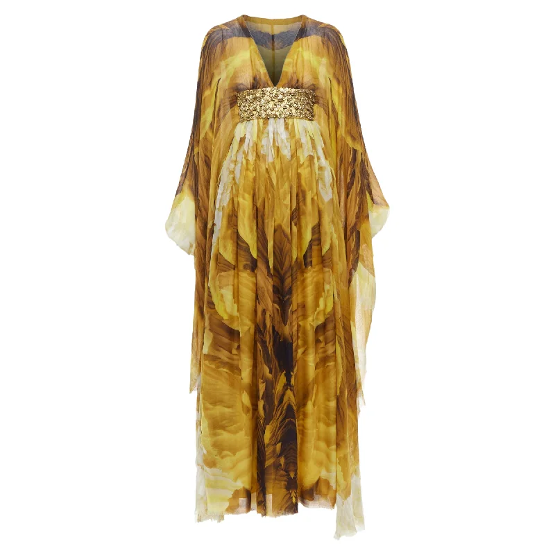 Alexander Mcqueen Embellished Kaftan Dress