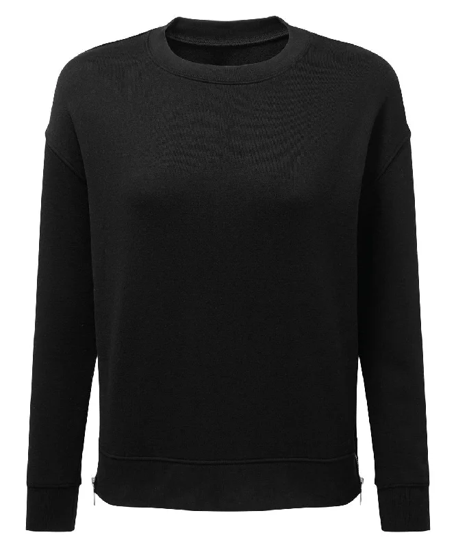Black - Women's TriDri® Recycled Chill Zip Sweatshirt Hoodie with Pastel Soft Subtle Black - Women's TriDri® Recycled Chill Zip Sweatshirt Hoodie with Pastel Soft Subtle