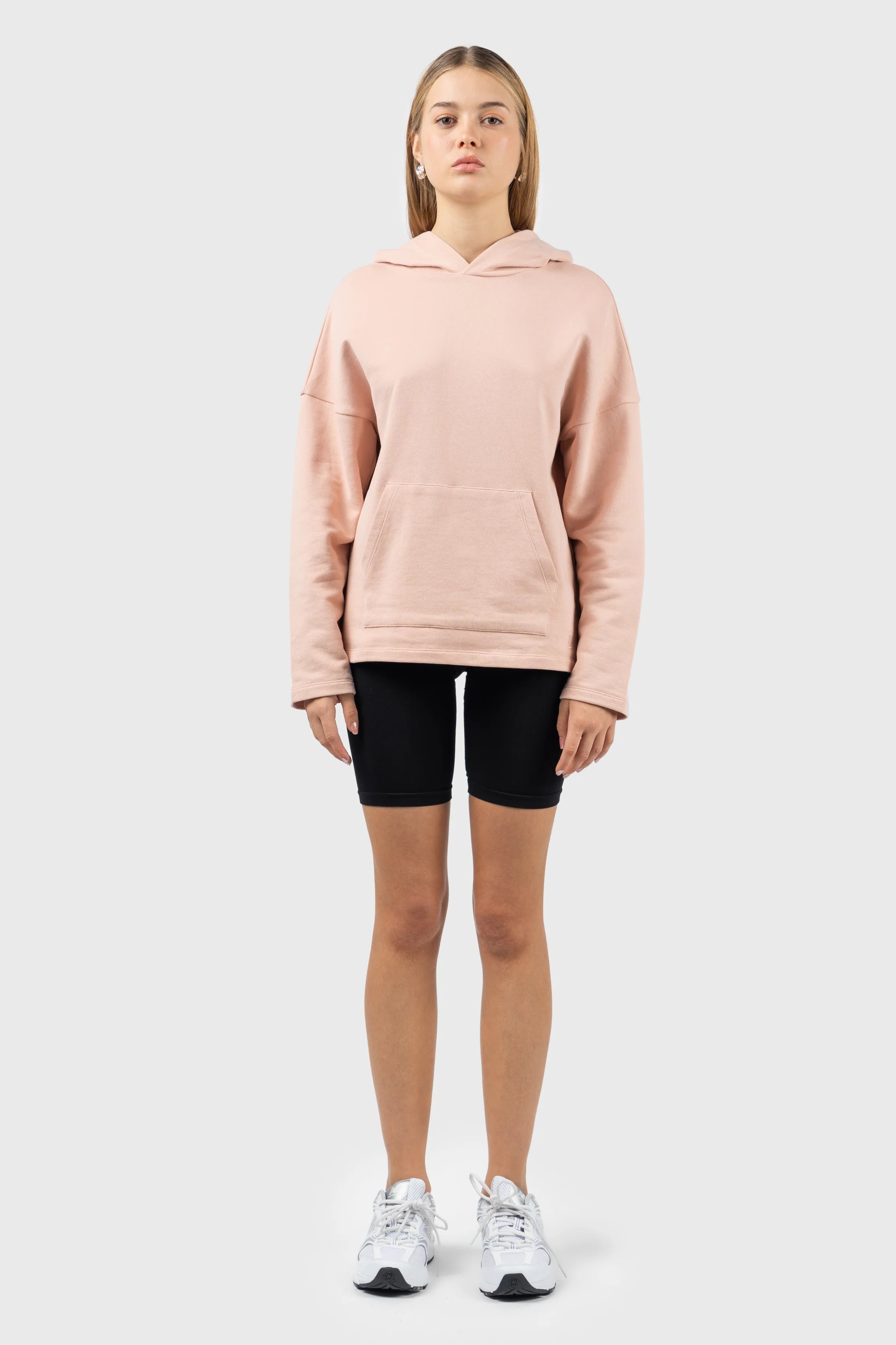Drop Shoulder Hoodie Hoodie with Zipper Placket Modern Functional