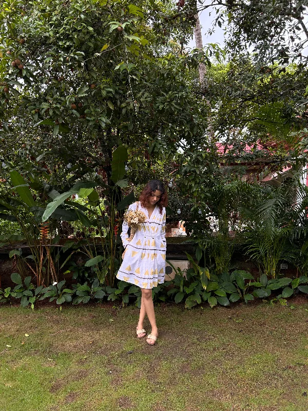 The Terra Tribe Yellow Triangle Florence Dress