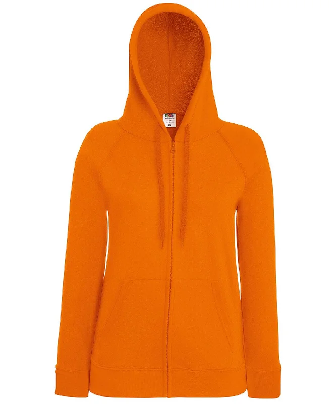 Orange - Women's lightweight hooded sweatshirt jacket Hoodie with Side Slits Relaxed Casual Orange - Women's lightweight hooded sweatshirt jacket Hoodie with Side Slits Relaxed Casual