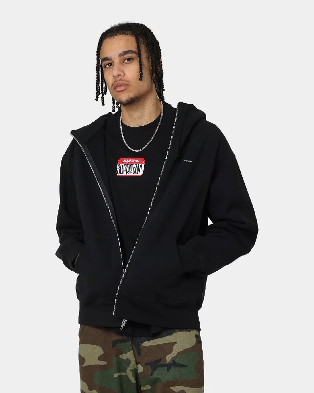 Supreme Box Facemask Zip Up Hooded Sweatshirt Black Hoodie with Hood Adjustable Protection Supreme Box Facemask Zip Up Hooded Sweatshirt Black Hoodie with Hood Adjustable Protection