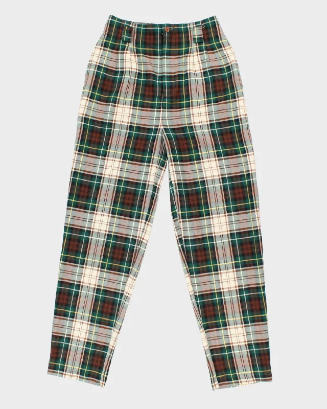 Vintage Bay Club Plaid Trousers - W26 L29 Trousers Business Professional