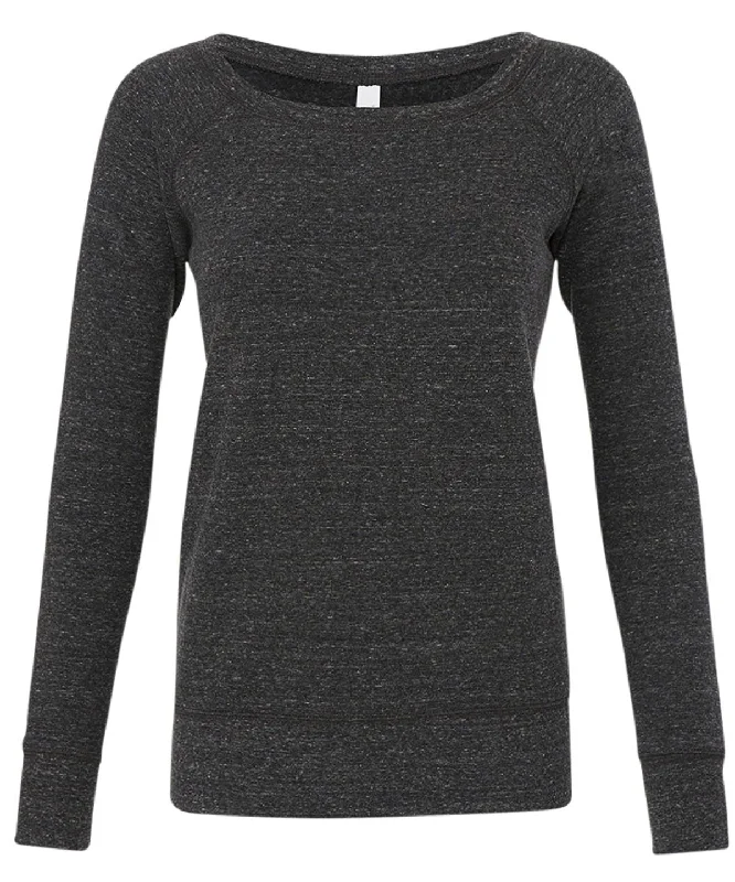 Charcoal-Black Triblend - Sponge fleece wide neck sweatshirt Hoodie with Set-In Sleeves Structured Classic Charcoal-Black Triblend - Sponge fleece wide neck sweatshirt Hoodie with Set-In Sleeves Structured Classic