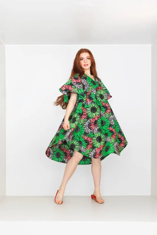 Marita Huurinainen Flora Green Dress
