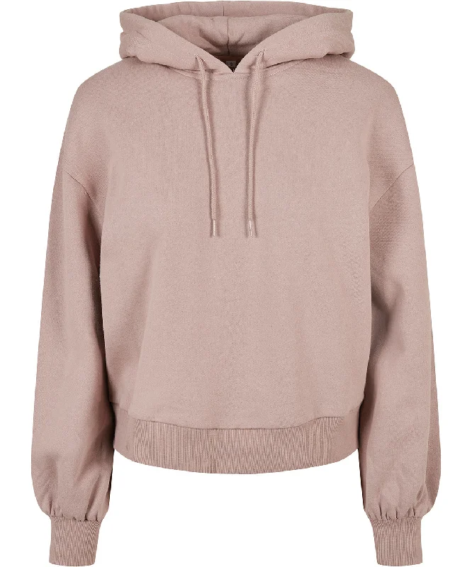 Dusk Rose - Women's organic oversized hoodie Hoodie with Hem Patch Decorative Personalized Dusk Rose - Women's organic oversized hoodie Hoodie with Hem Patch Decorative Personalized