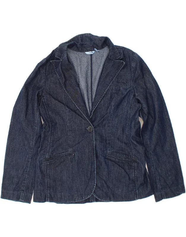 IZOD Womens Denim Jacket UK 14 Medium Navy Blue Cotton Trench Coat Raincoat Waterproof Jacket IZOD Womens Denim Jacket UK 14 Medium Navy Blue Cotton Trench Coat Raincoat Waterproof Jacket