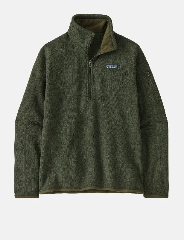 Patagonia Women's 1/4 Zip  Better Sweater - Torrey Pine Green Zippered Front Buttoned Front Snap Front