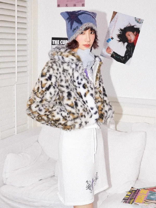 Leopard print fur short jacket【s0000011120】 Embroidered Jacket Appliqued Jacket Beaded Jacket Leopard print fur short jacket【s0000011120】 Embroidered Jacket Appliqued Jacket Beaded Jacket