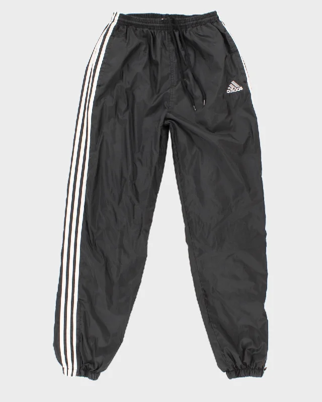 Womens Black Adidas Lined Tracksuit Trousers - M Trousers Chinos Classic