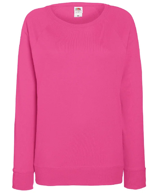 Fuchsia - Women's lightweight raglan sweatshirt Hoodie with Magnetic Closure Innovative Modern Fuchsia - Women's lightweight raglan sweatshirt Hoodie with Magnetic Closure Innovative Modern