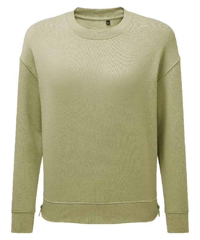 Sage Green - Women's TriDri® Recycled Chill Zip Sweatshirt Hoodie with Reflective Safety Nightwear Sage Green - Women's TriDri® Recycled Chill Zip Sweatshirt Hoodie with Reflective Safety Nightwear