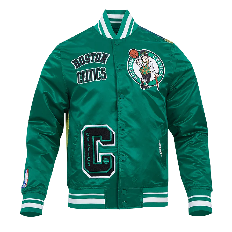 CHAMARRA DE SATÉN NBA BOSTON CELTICS SUBLIMATED SATIN JACKET Hooded Jacket Caped Jacket Shawl Collar Jacket CHAMARRA DE SATÉN NBA BOSTON CELTICS SUBLIMATED SATIN JACKET Hooded Jacket Caped Jacket Shawl Collar Jacket