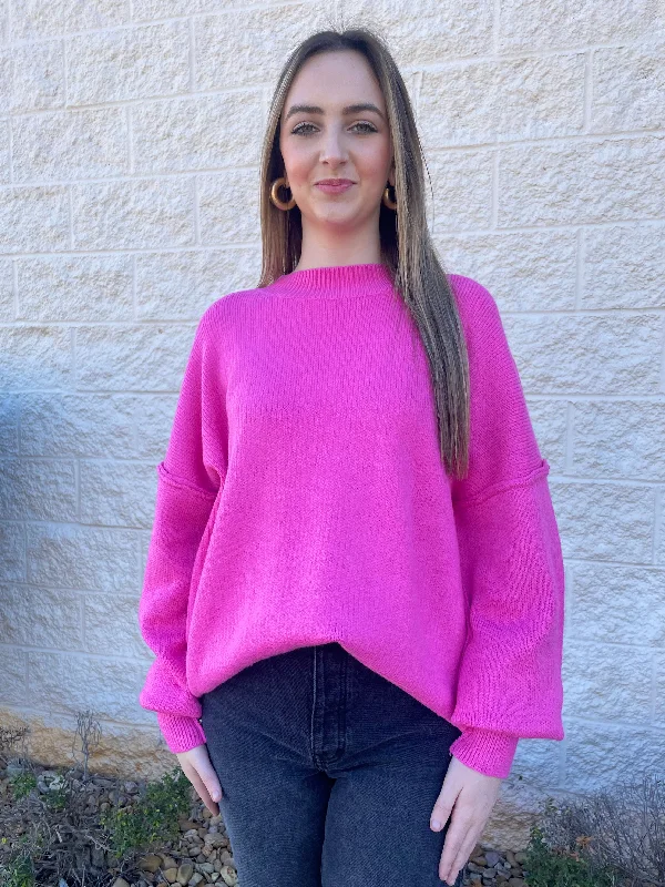 Sweet Escape Pink Sweater Lace Blend Ribbed Blend Corduroy Blend