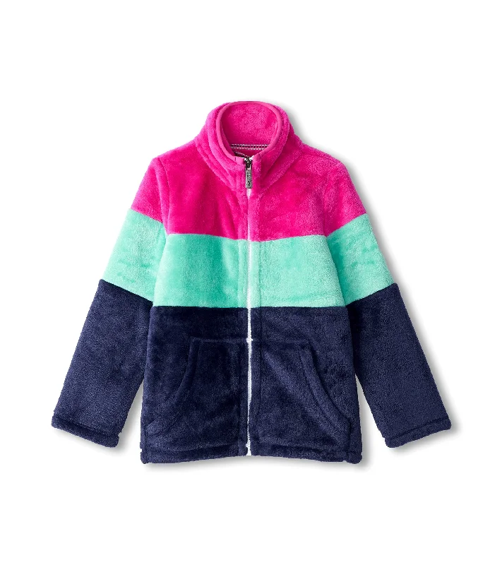 Color Block Stripes Fuzzy Fleece Zip-Up Jacket Knit Jacket Woven Jacket Fleece Jacket Color Block Stripes Fuzzy Fleece Zip-Up Jacket Knit Jacket Woven Jacket Fleece Jacket