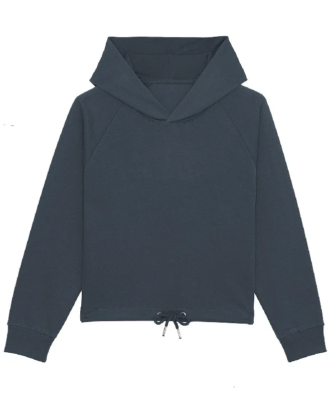 India Ink Grey - Women's Stella Bower cropped hoodie (STSW132) Hoodie with Thumb Holes Functional Cozy India Ink Grey - Women's Stella Bower cropped hoodie (STSW132) Hoodie with Thumb Holes Functional Cozy