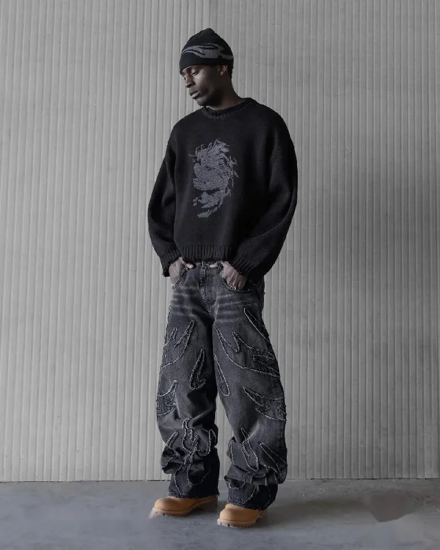Advbridge 90s Streetwear Streetwear Retro Harajuku Multi Pocket Blue Slouchy Gothic High Waist Wide Leg Trousers Men Women Baggy Jeans Y2K Pants Hip Hop 1017 Trousers Silk Elegant
