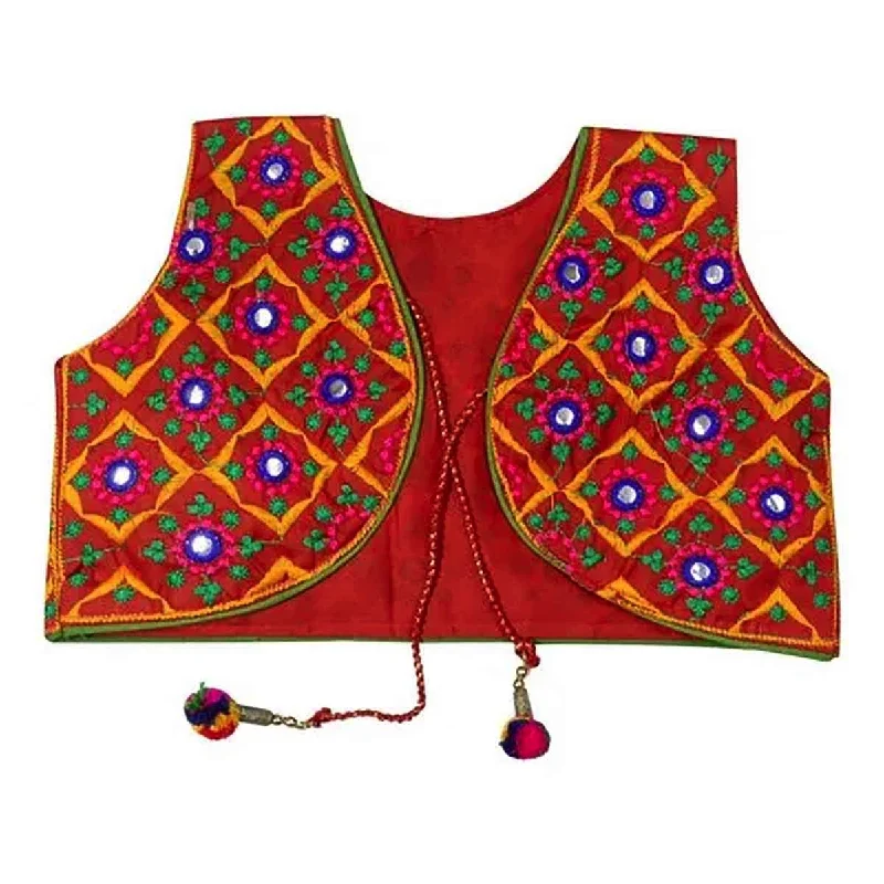 Fancydresswale Gujrati Girl Jacket Cotton Blend Kutch Work Embroidered Short Jacket Dandiya -Random Colors and design Zippered Jacket Buttoned Jacket Snapped Jacket Fancydresswale Gujrati Girl Jacket Cotton Blend Kutch Work Embroidered Short Jacket Dandiya -Random Colors and design Zippered Jacket Buttoned Jacket Snapped Jacket