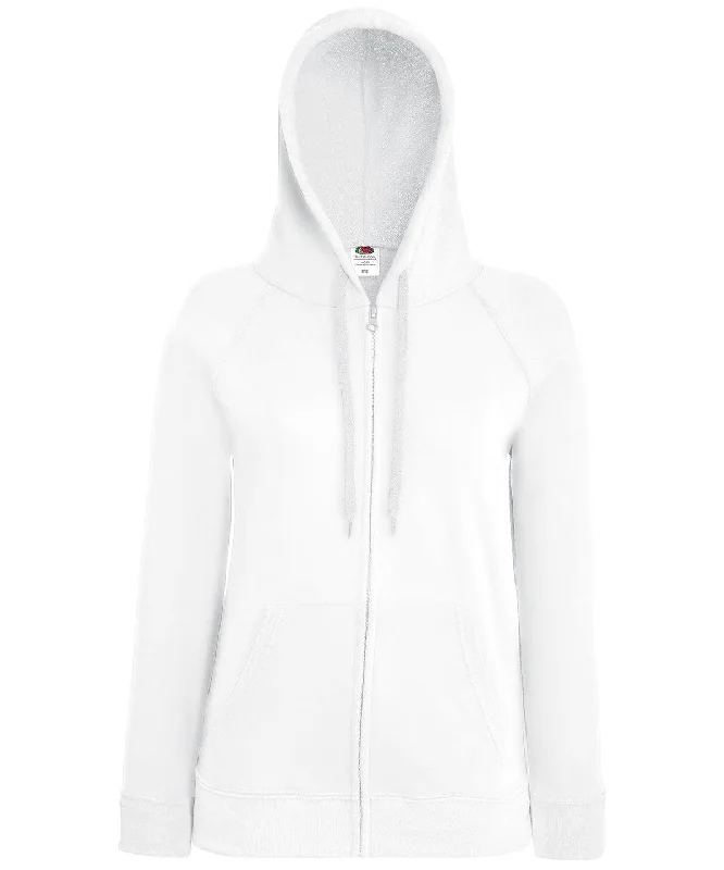 White - Women's lightweight hooded sweatshirt jacket Hoodie with Tied Waist Feminine Flattering White - Women's lightweight hooded sweatshirt jacket Hoodie with Tied Waist Feminine Flattering
