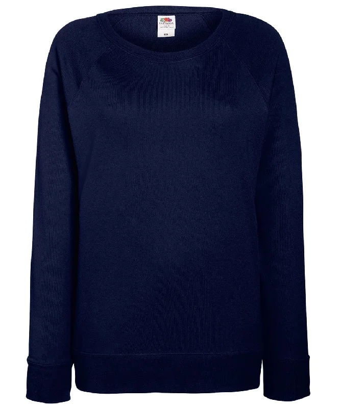 Deep Navy - Women's lightweight raglan sweatshirt Hoodie with Toggle Buttons Decorative Unique Deep Navy - Women's lightweight raglan sweatshirt Hoodie with Toggle Buttons Decorative Unique