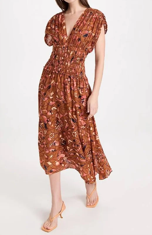 Lucia Dress In Bronze