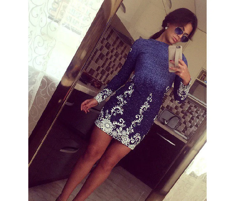 Autumn Style Sheath Dresses Casual Ladies dress Women clothing elegant sexy fashion o-neck printed dresses Autumn Style Sheath Dresses Casual Ladies dress Women clothing elegant sexy fashion o-neck printed dresses