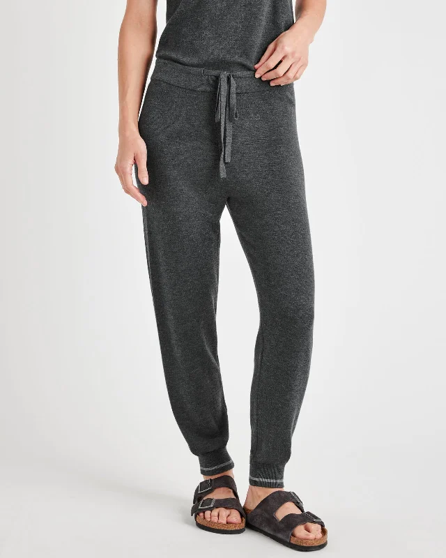 Sydney Cashblend Sweater Jogger Ribbed Striped Patterned